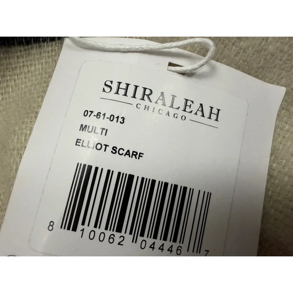Shiraleah Elliot Scarf Snakeskin Striped OS Multi Animal Print Fringe Wrap